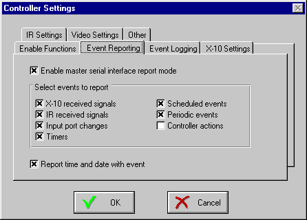 Controller Settings Screen